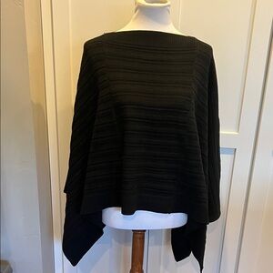 NWT Coco + Carmen Black Poncho Sweater Size OS